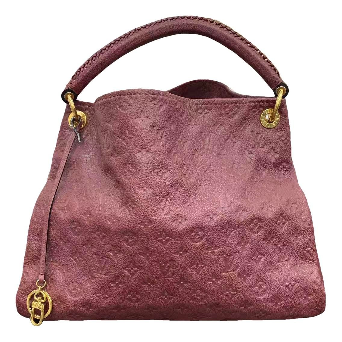 Artsy leather handbag