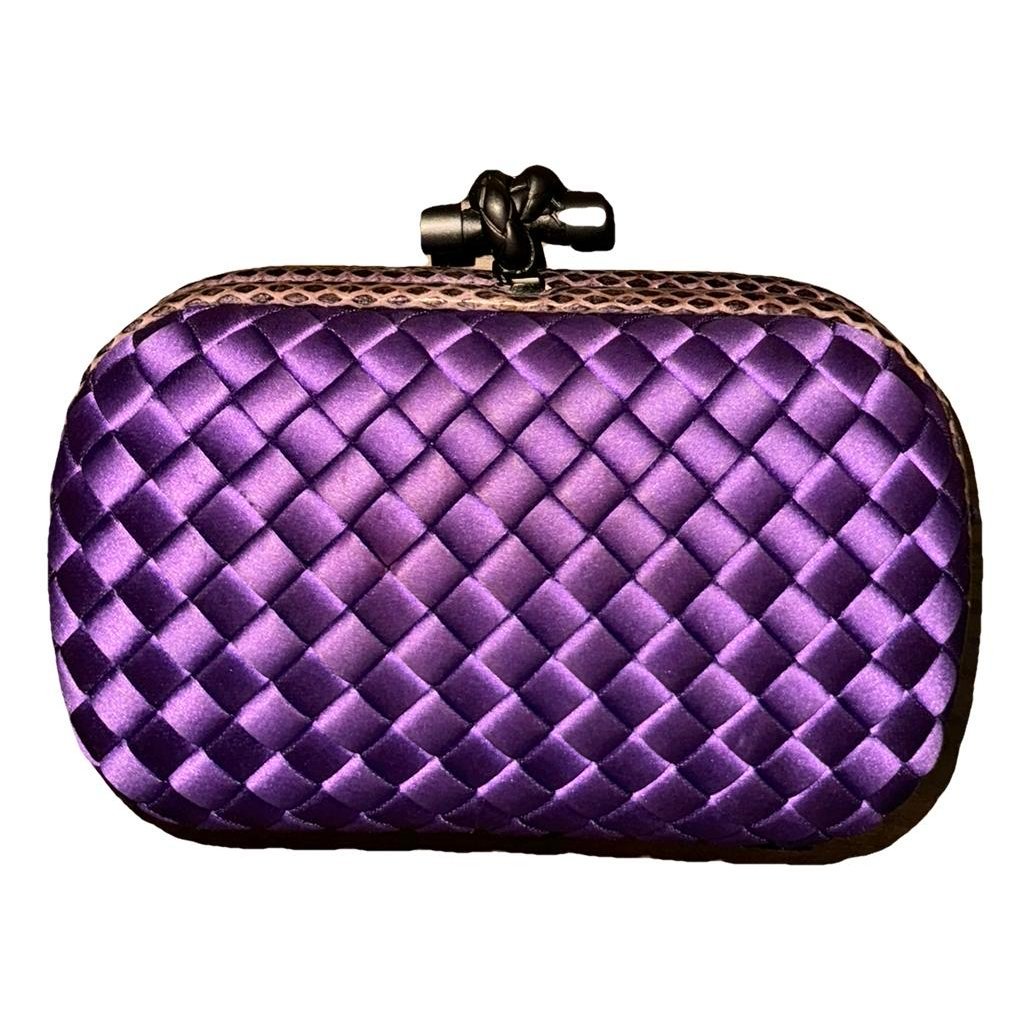 Pochette Knot python clutch bag