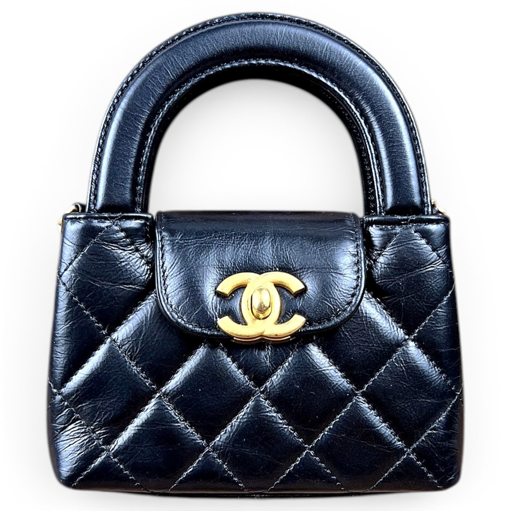 Mini Shopping leather handbag