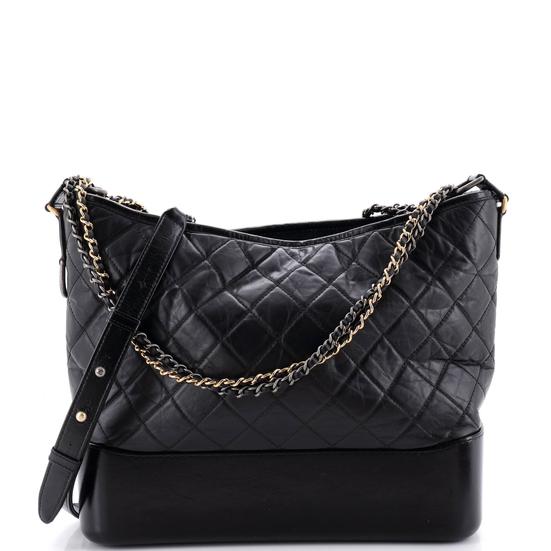 Gabrielle Hobo Quilted Aged Calfskin Medium