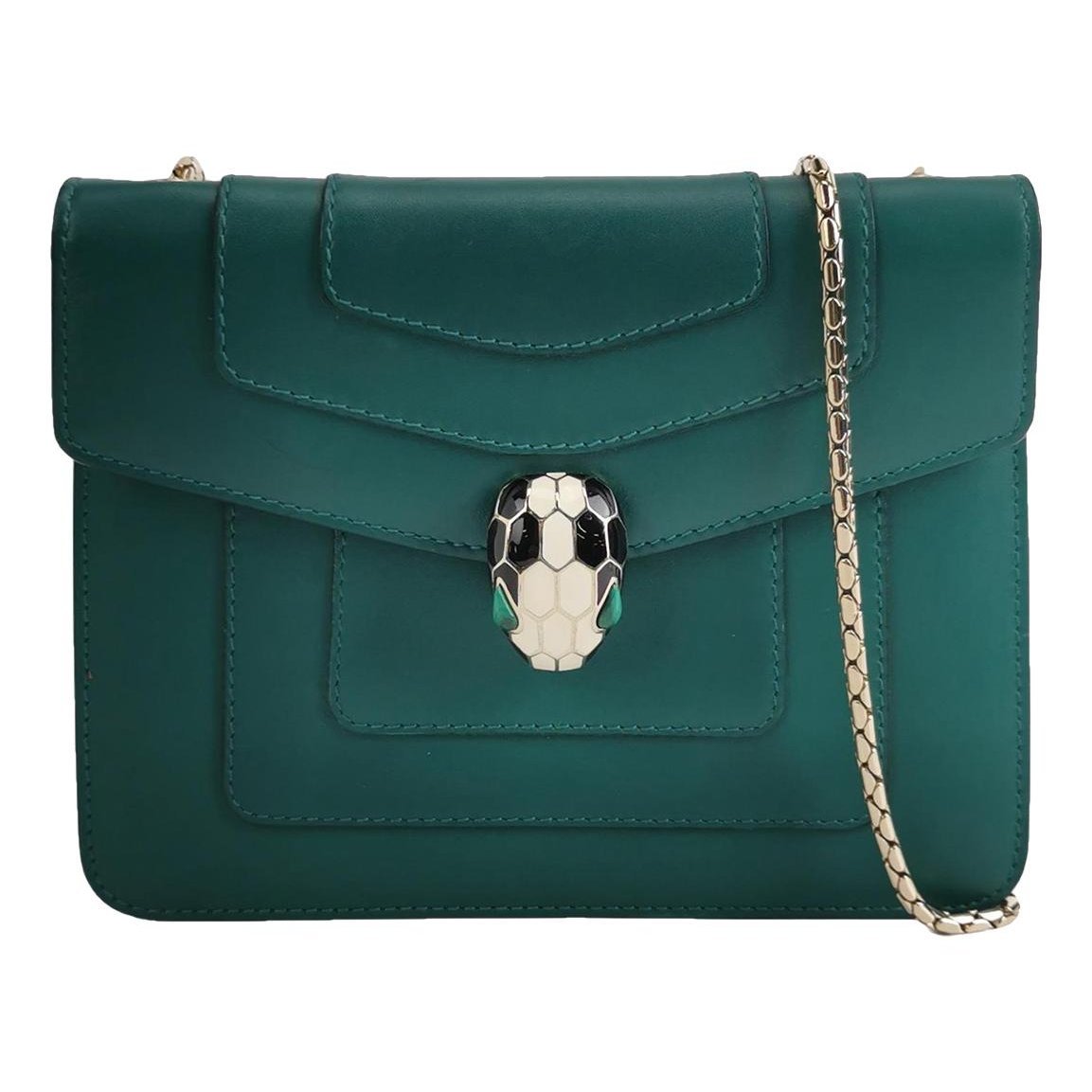 Serpenti leather handbag