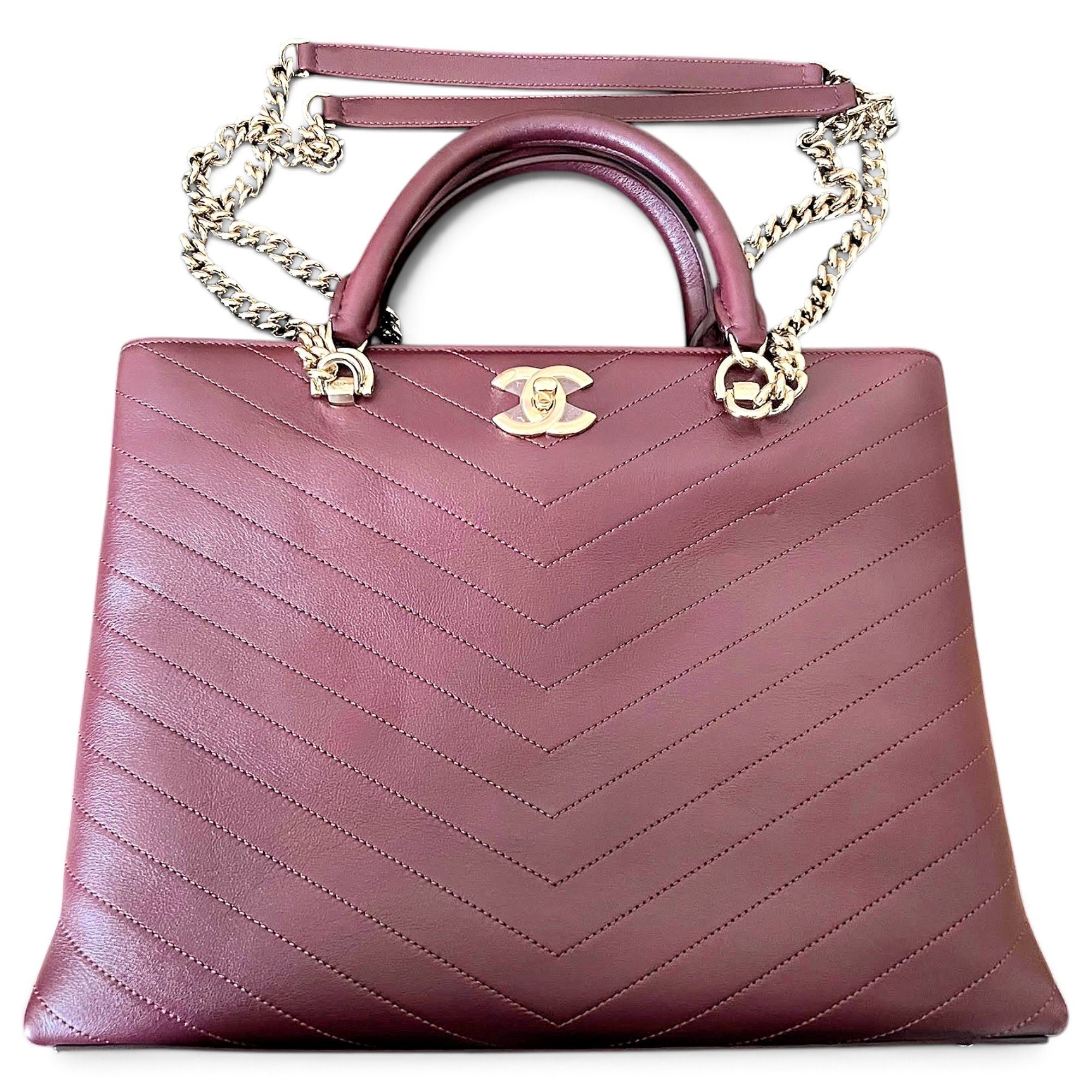 Leather tote