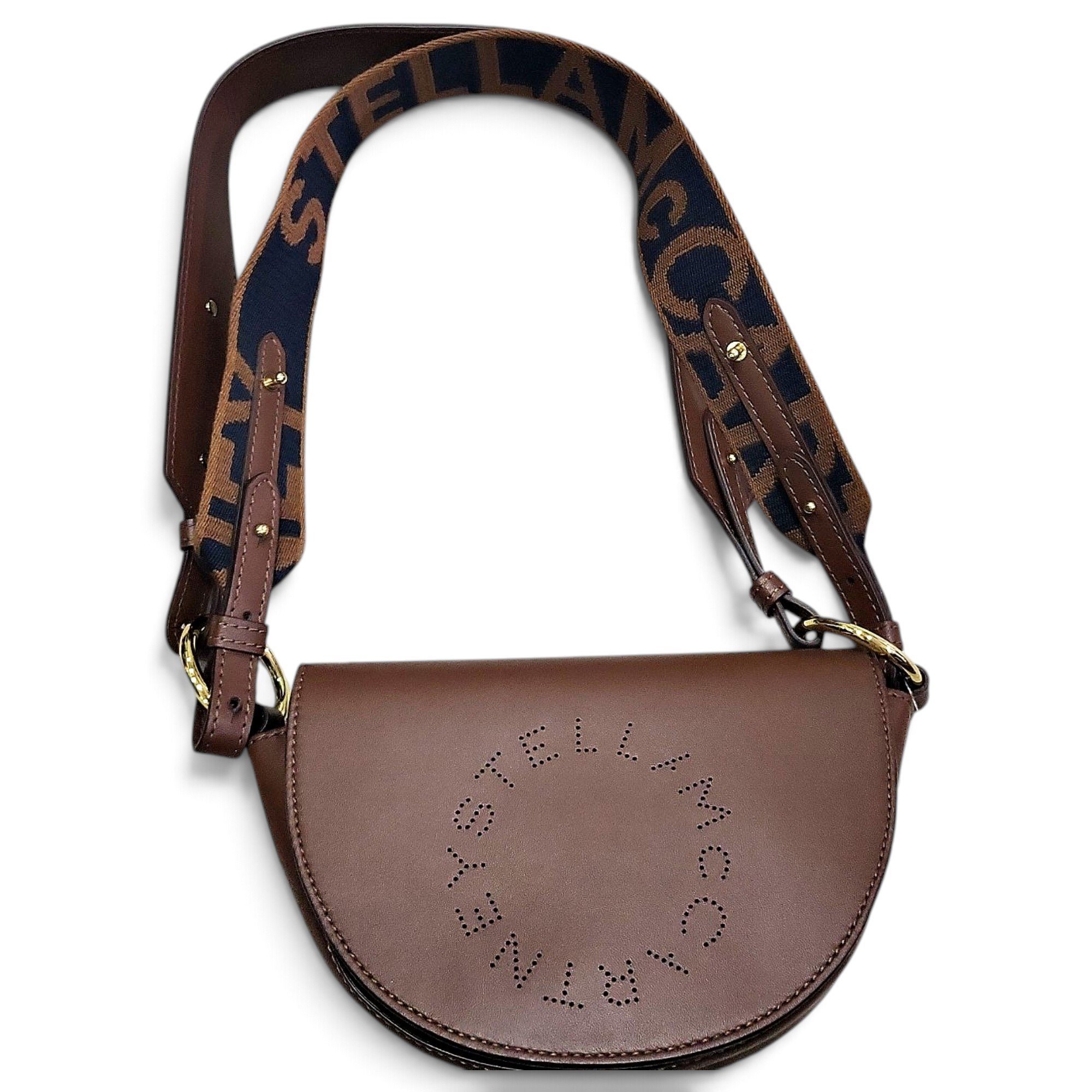Logo vegan leather handbag