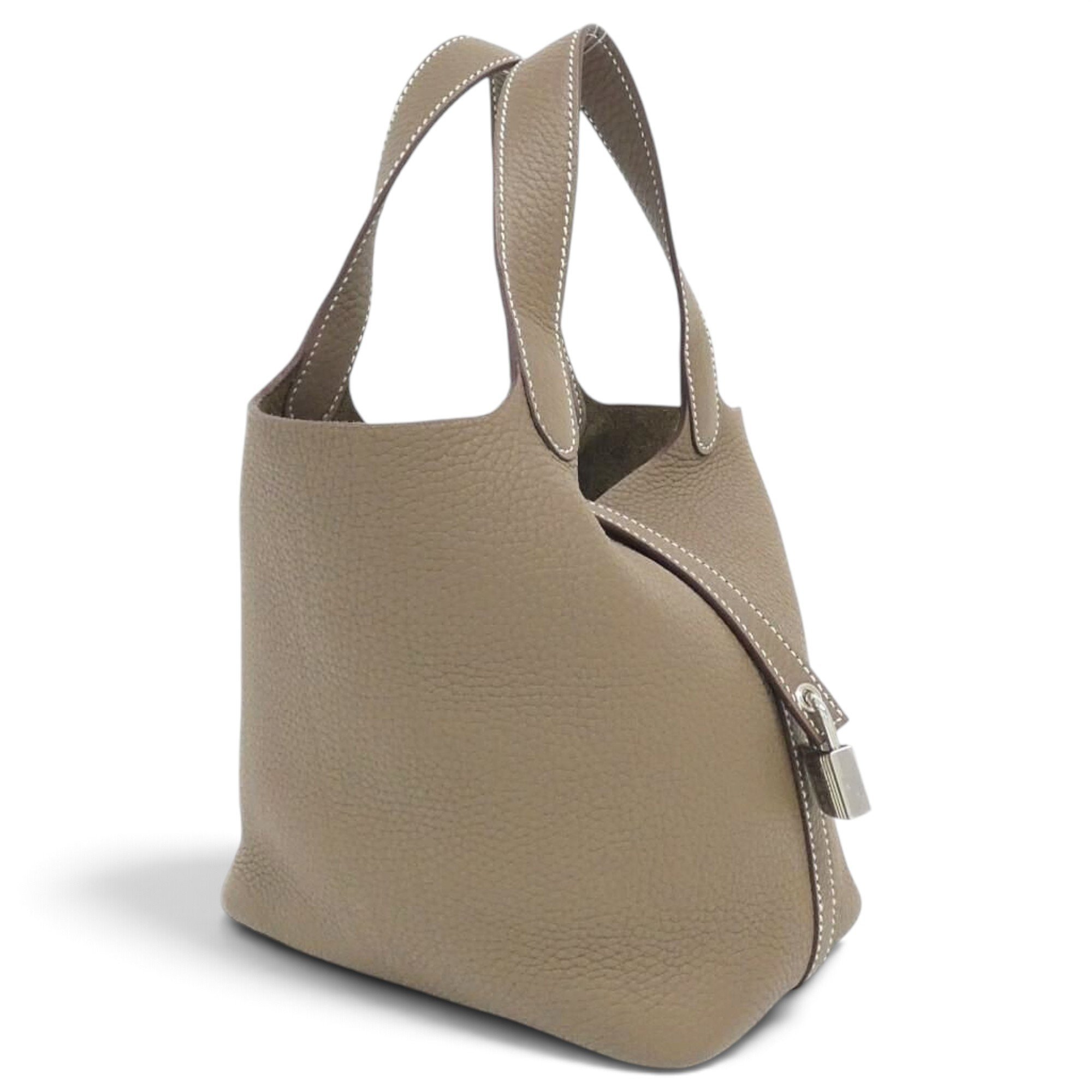 Picotin leather handbag