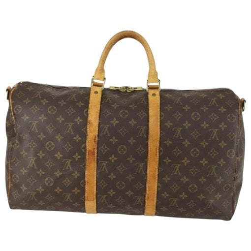 Keepall leather travel bag