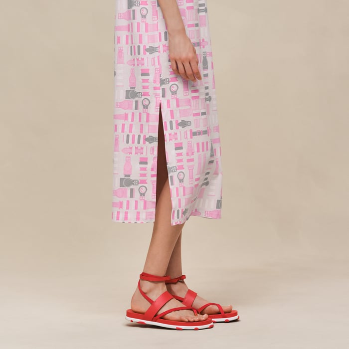 Gris Pierre De Lune "Bride a Bloc" Zipped Polo Dress