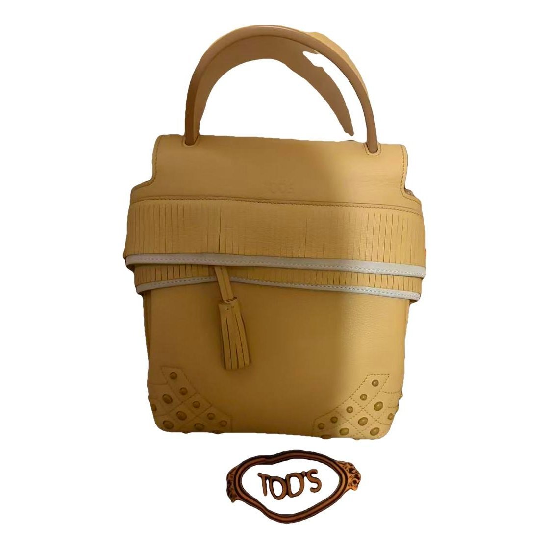 Wave leather handbag