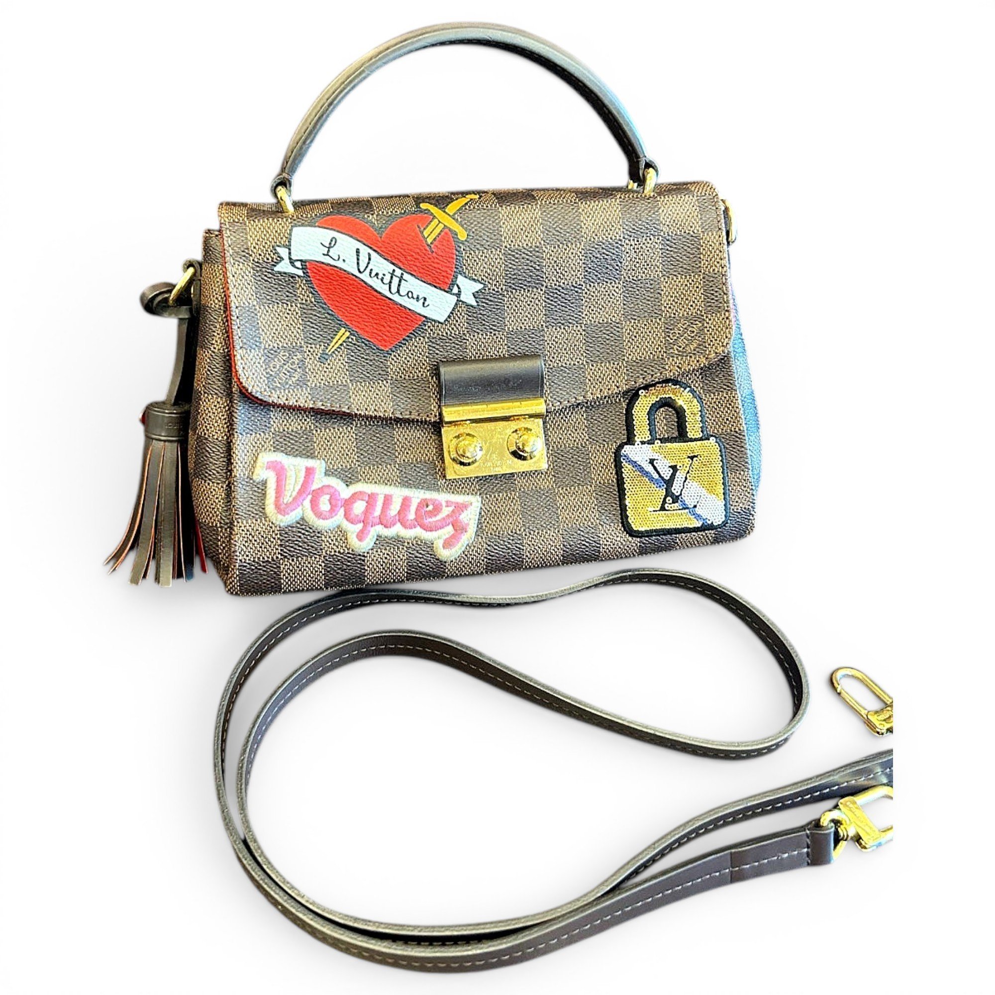 Croisette vinyl crossbody bag