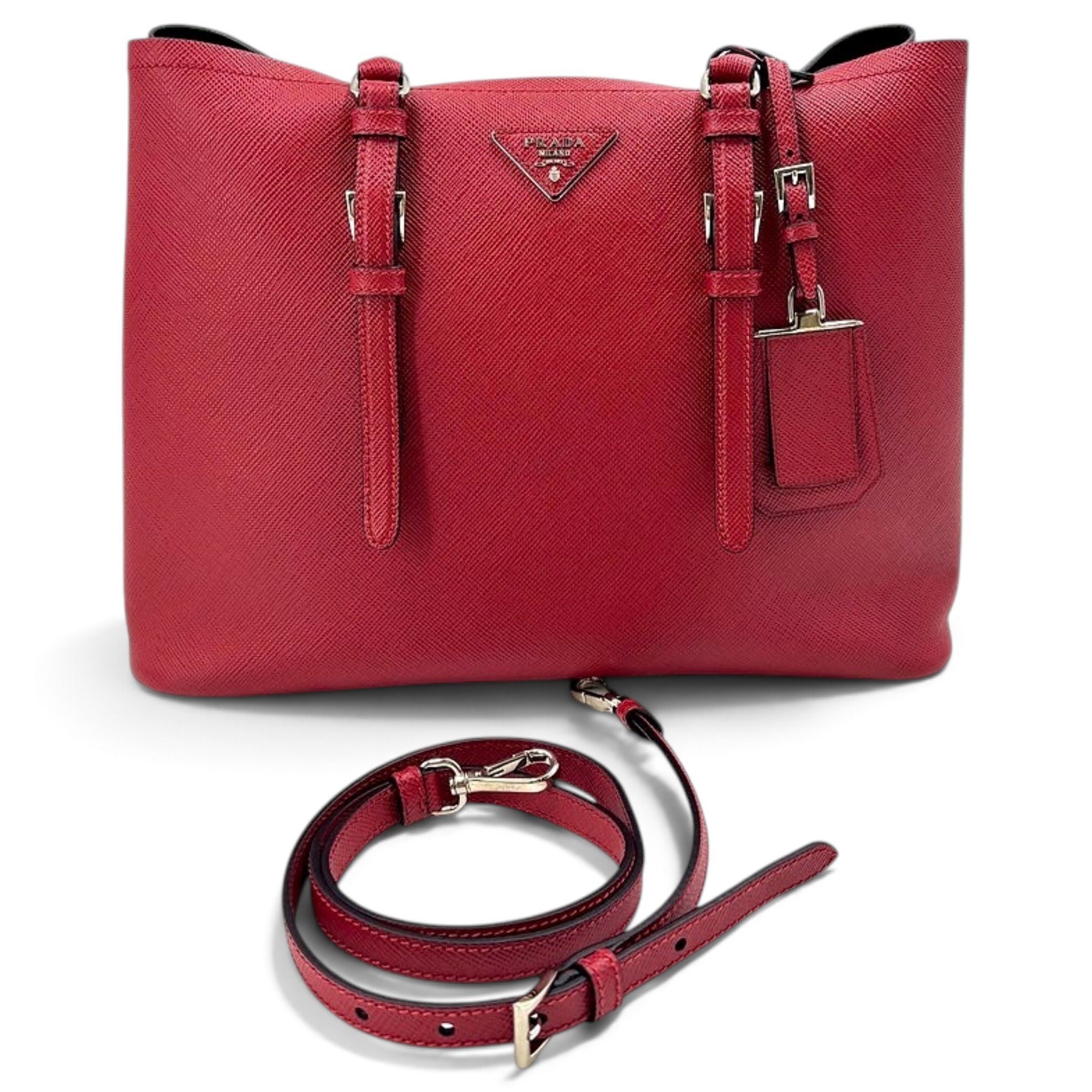 Prada Double leather tote