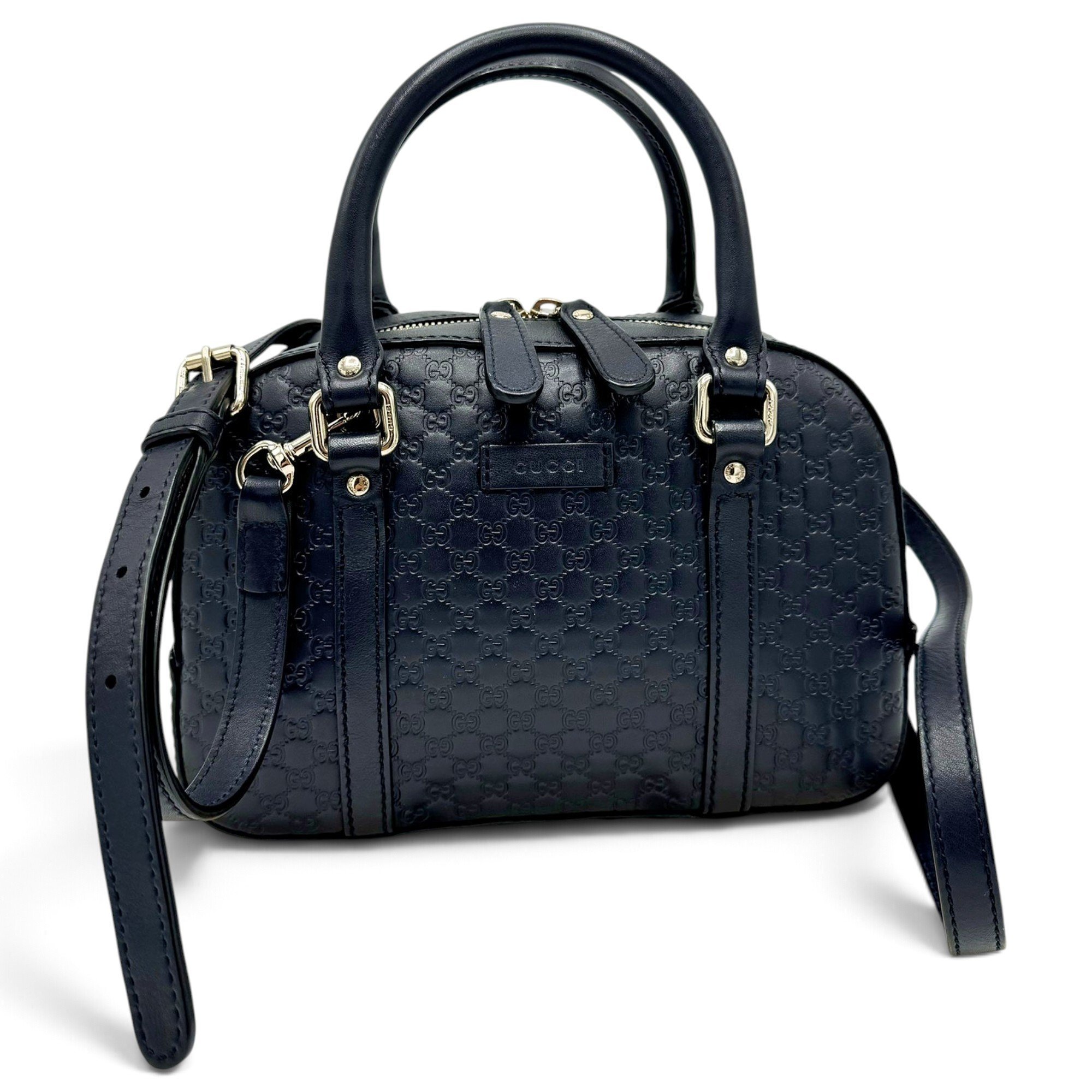 Dôme leather handbag