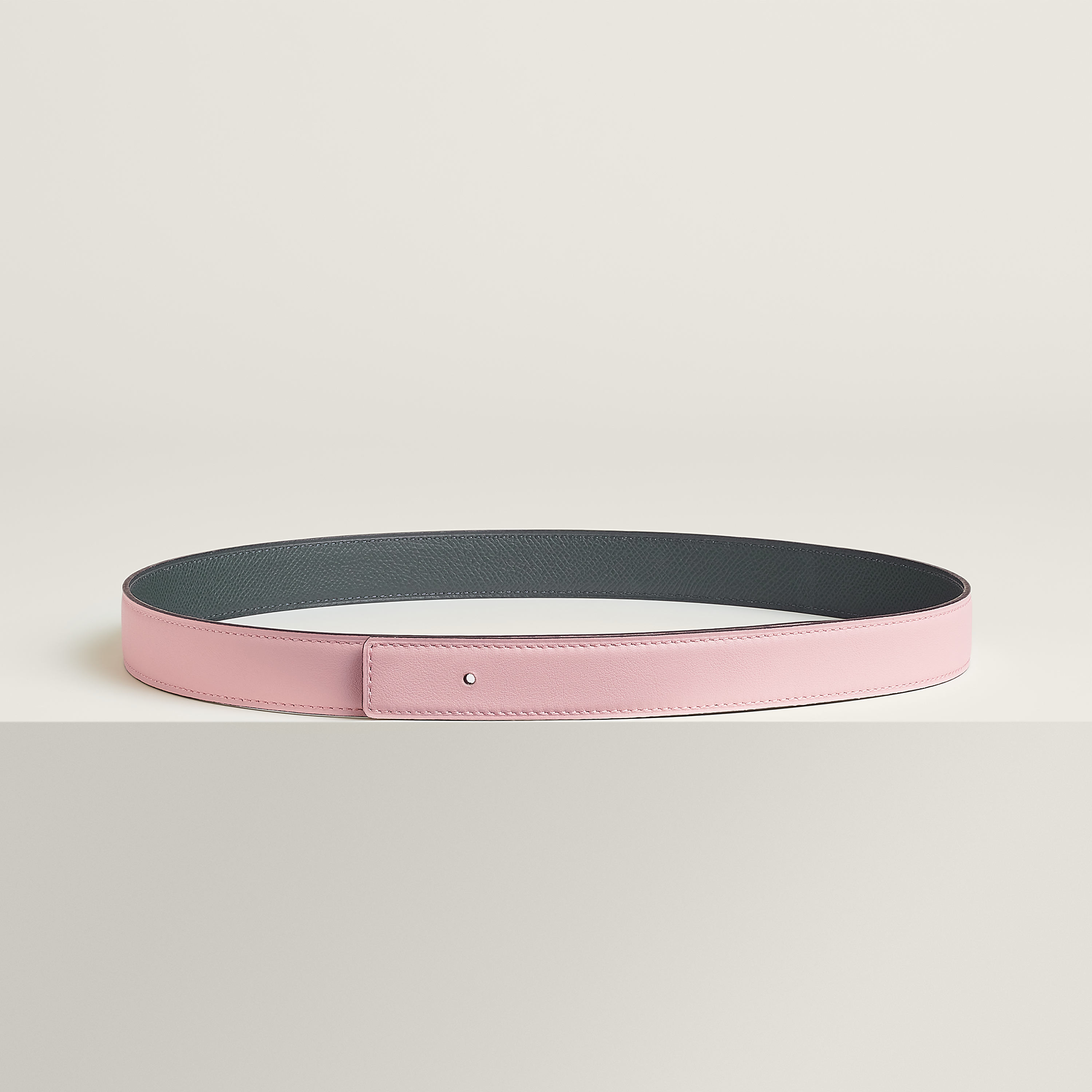 Reversible leather strap 24 mm