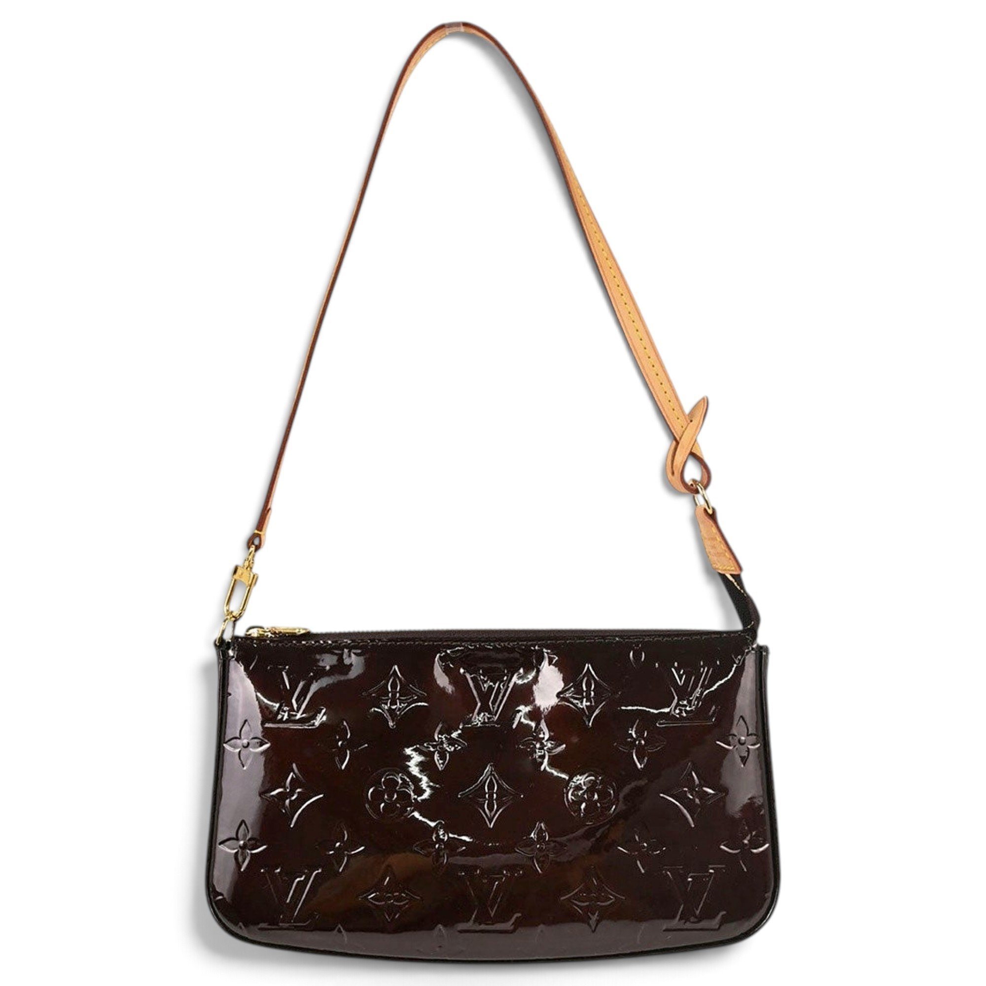 Pochette Accessoire patent leather handbag
