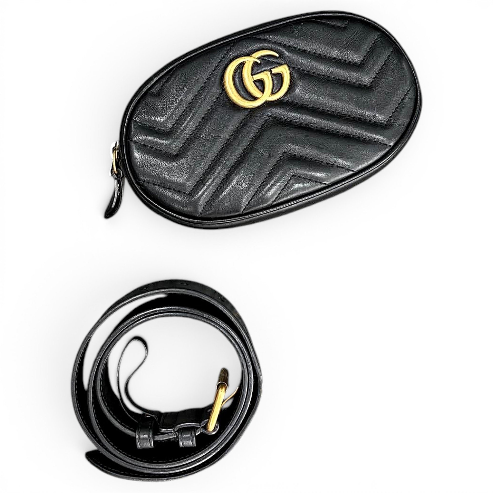 GG Marmont Oval leather handbag