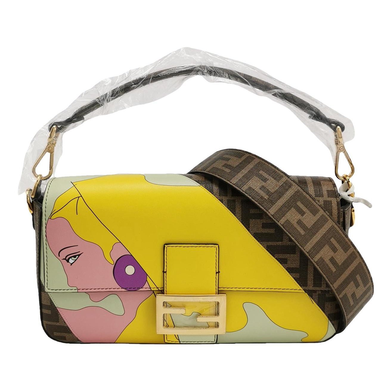 Baguette leather handbag