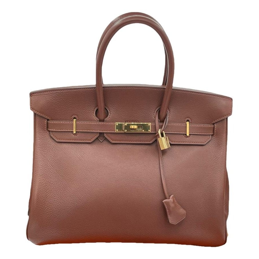 Hermes Birkin 35 Handbag Gold 1999
