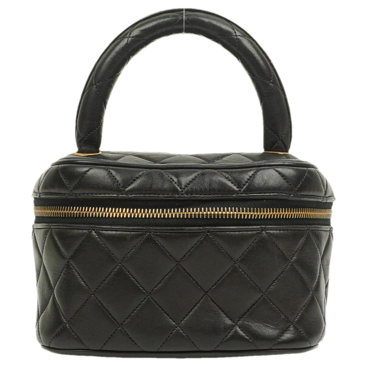 Vanity leather handbag