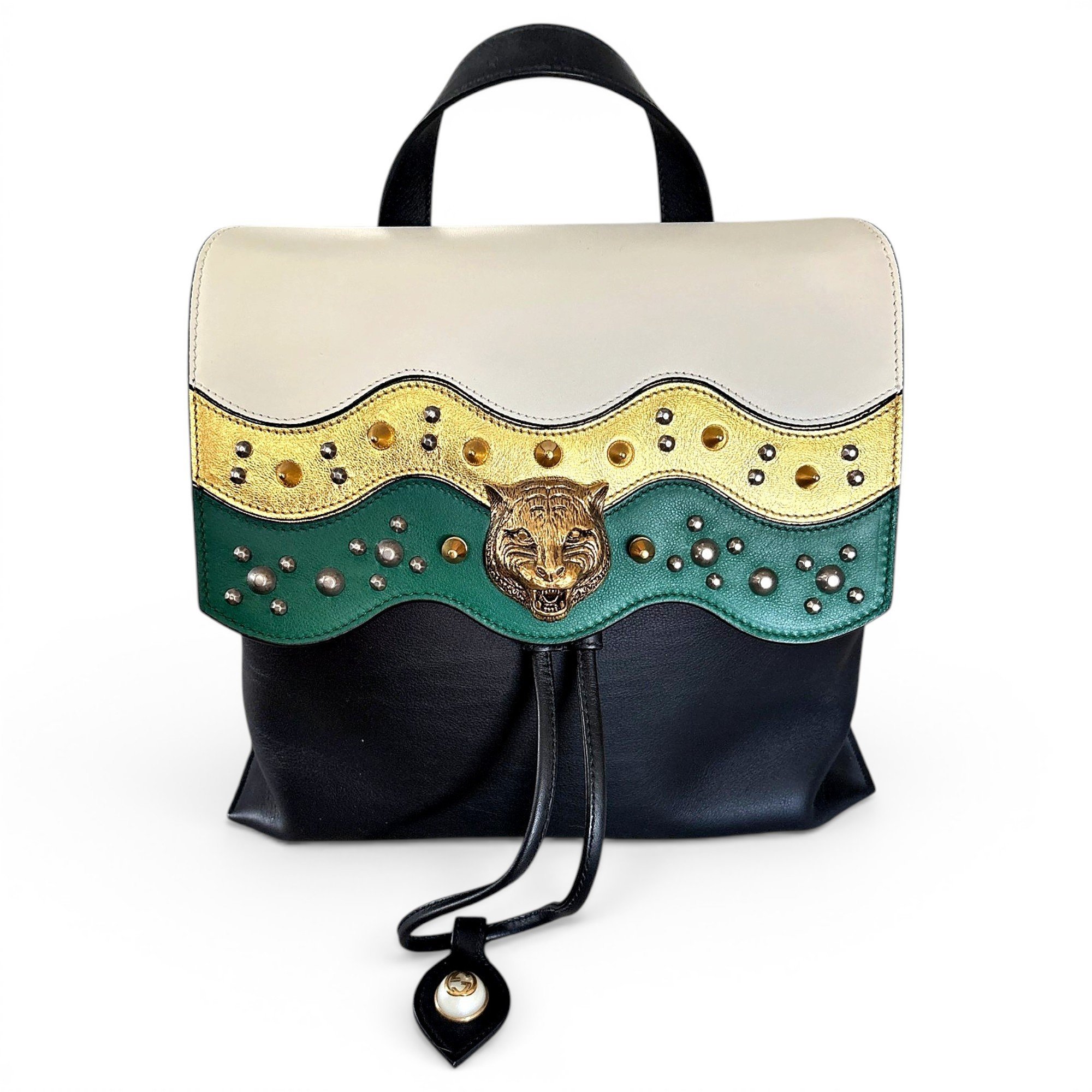 Leather backpack