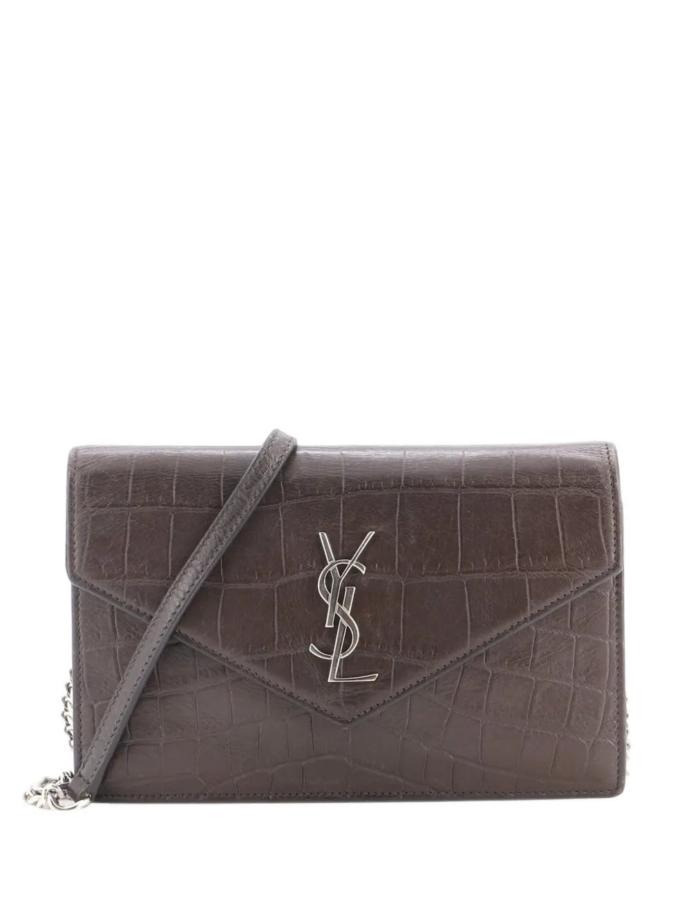Classic Monogram Wallet on Chain Crocodile Embossed Leather Small crossbody bag