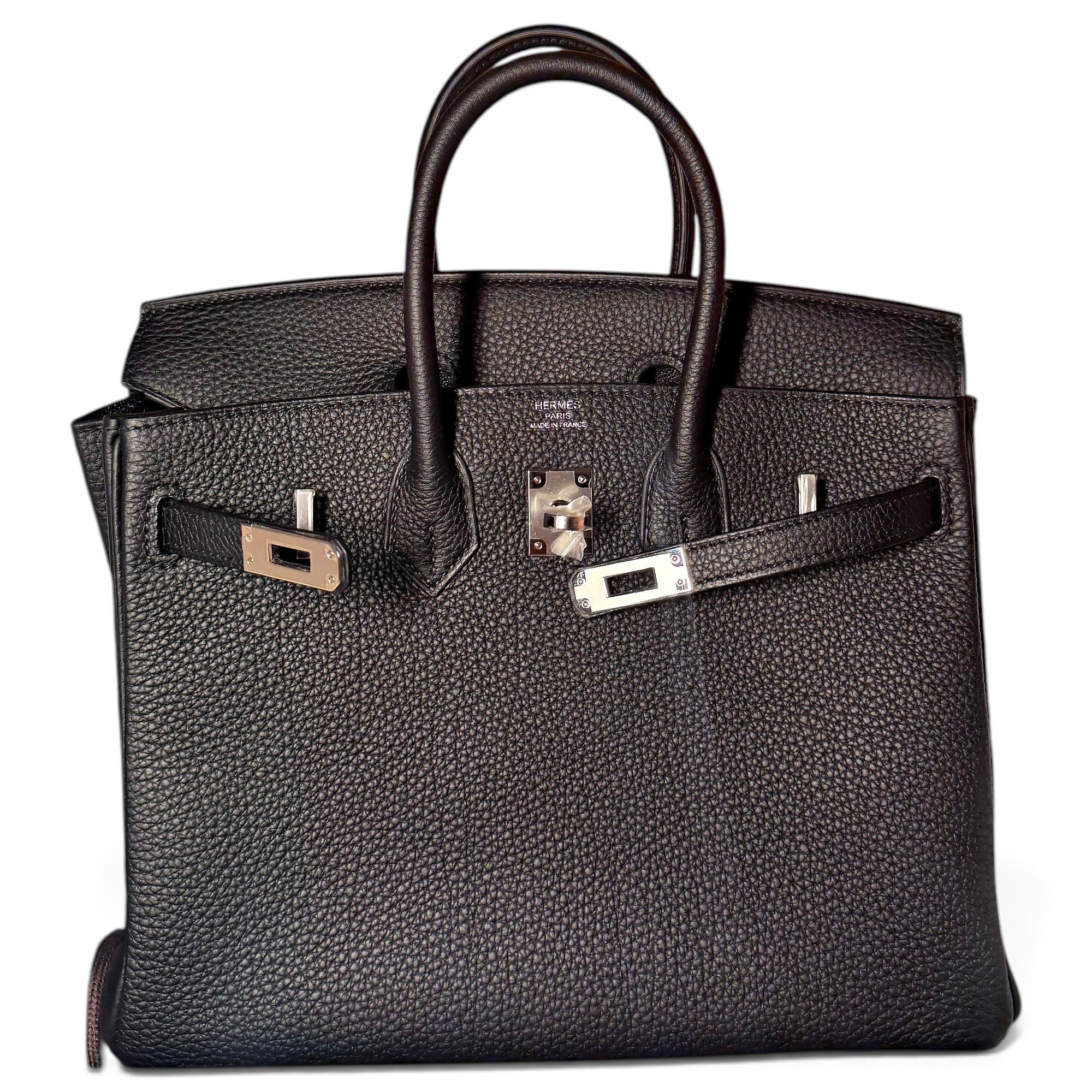 Birkin 25 leather handbag