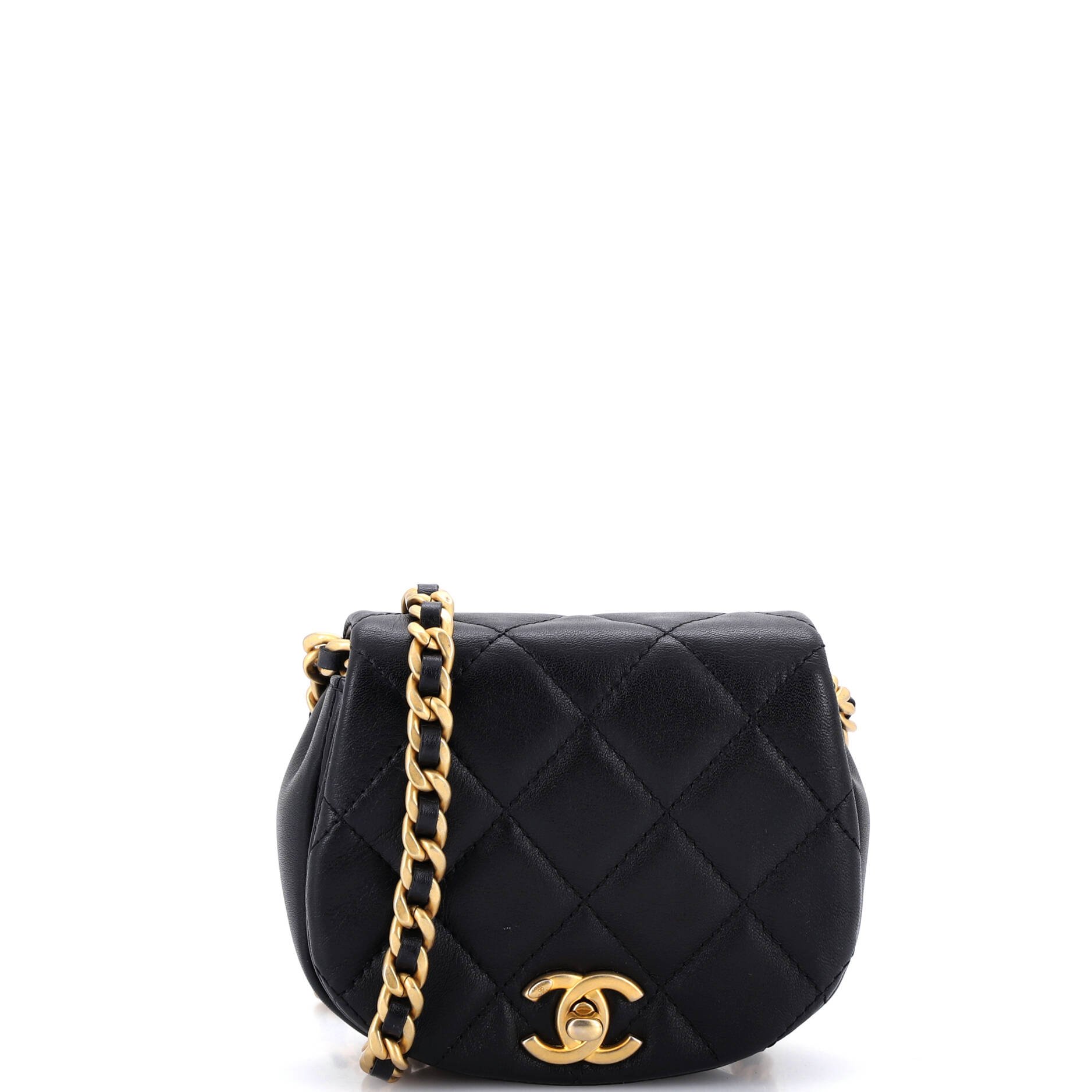 Coco Mail Clutch with Chain Quilted Calfskin Mini