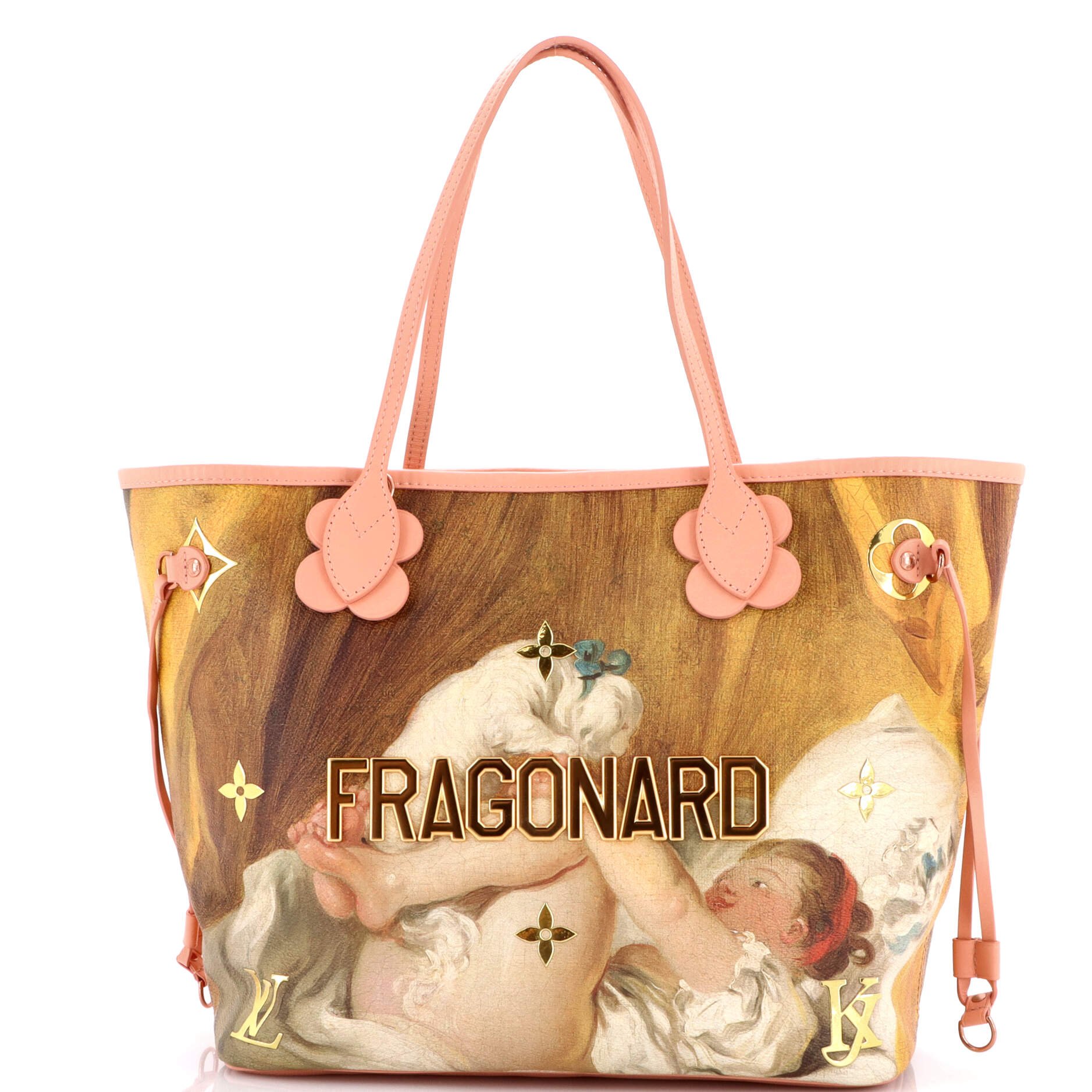 Neverfull NM Tote Limited Edition Jeff Koons Fragonard Print Canvas MM