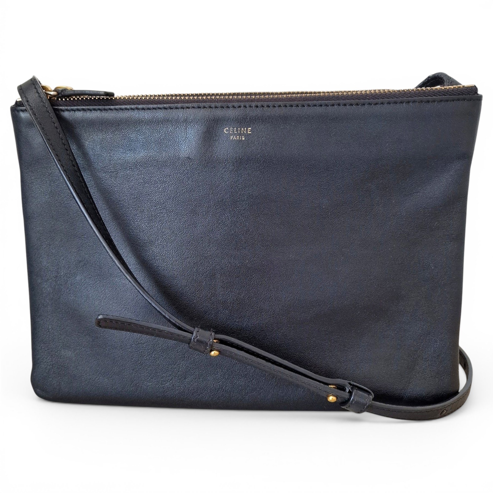 Trio leather crossbody bag