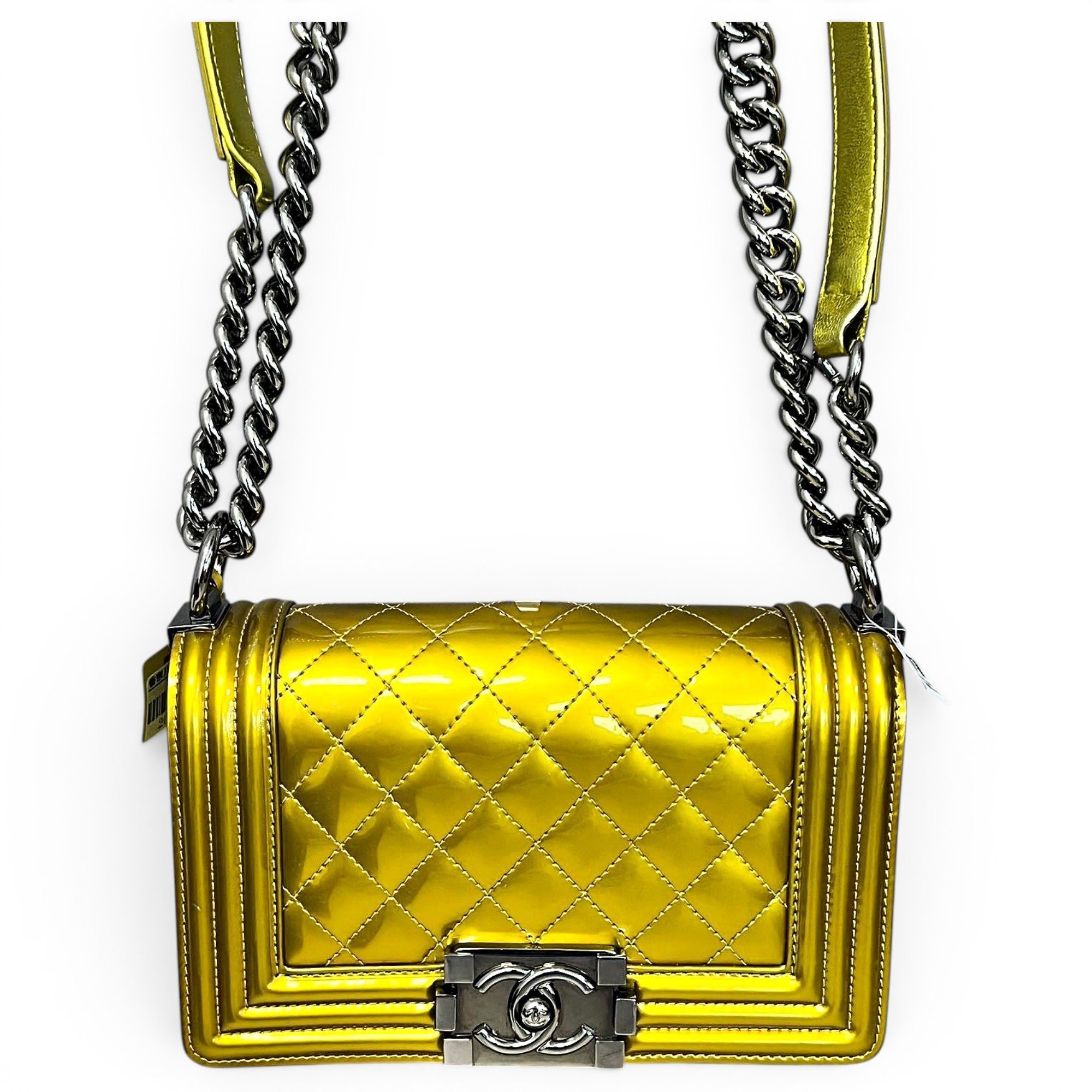 Boy patent leather crossbody bag