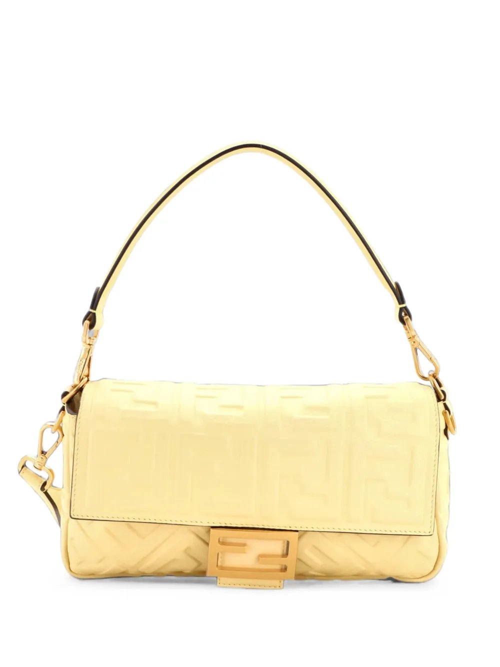 Baguette NM Bag Zucca Embossed Leather Medium crossbody bag