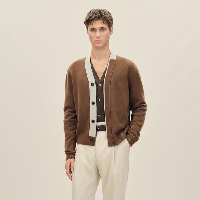 Caramel "Detail Colore" Buttoned Cardigan