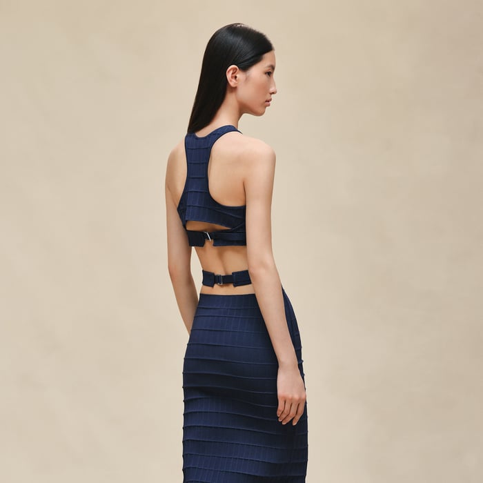 Bleu Outremer Sleeveless Top