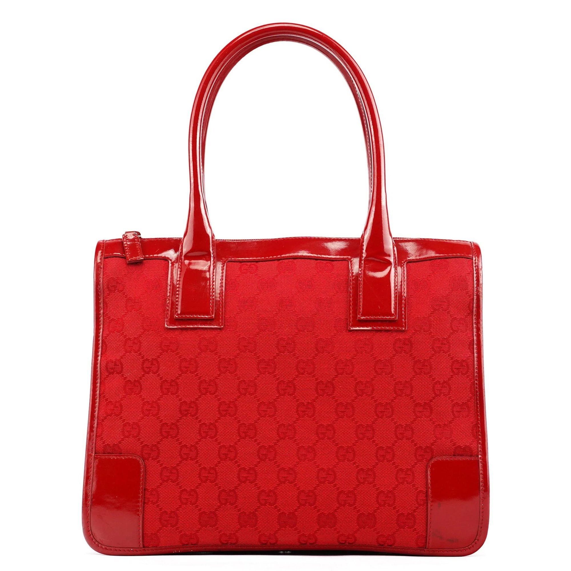 Jackie patent leather tote