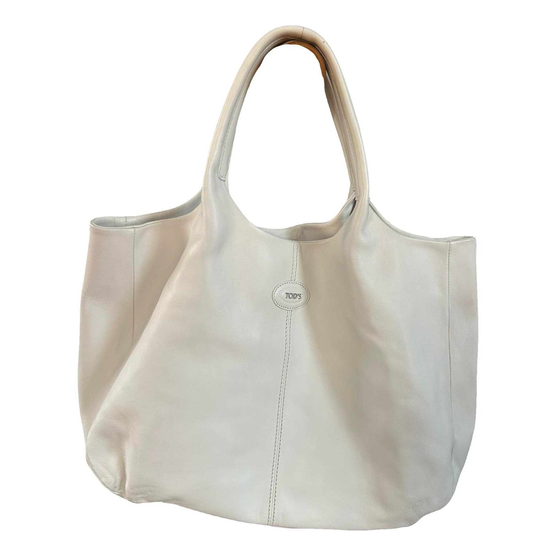 Shopping Media leather handbag