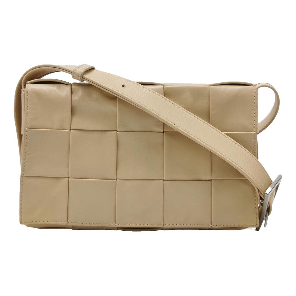 Cassette leather handbag