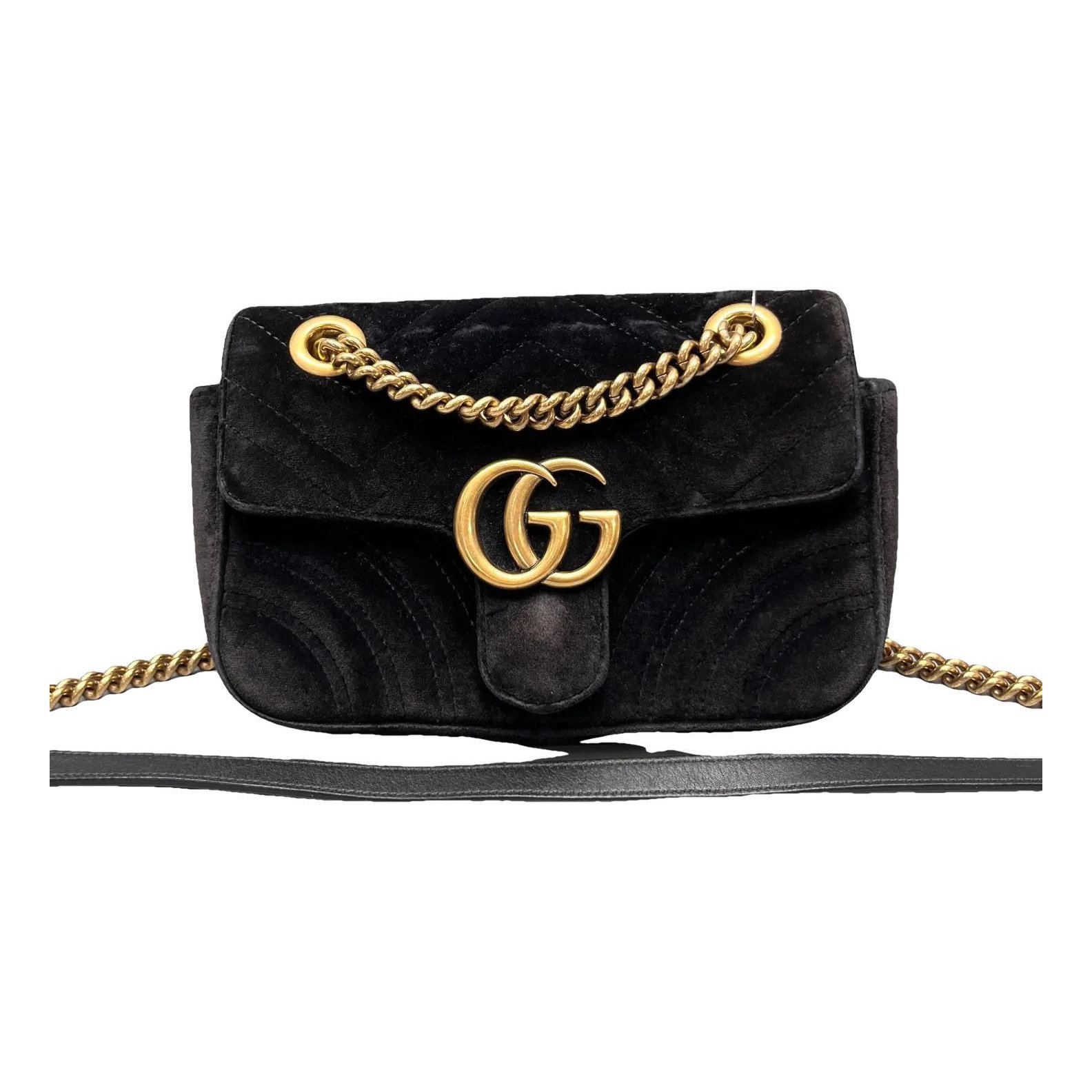 Marmont velvet crossbody bag