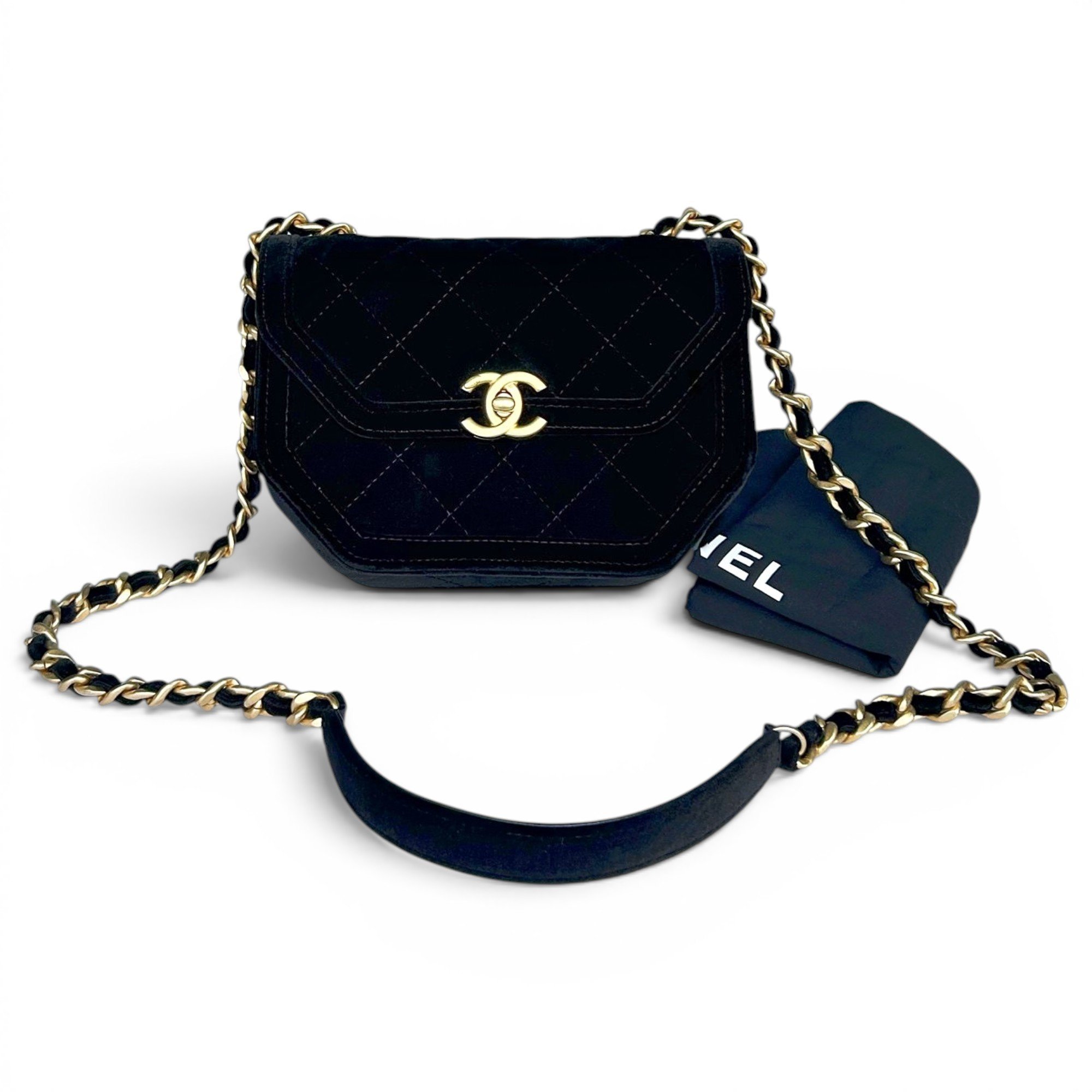 Velvet crossbody bag