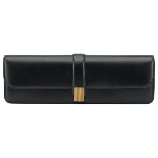 Leather clutch bag