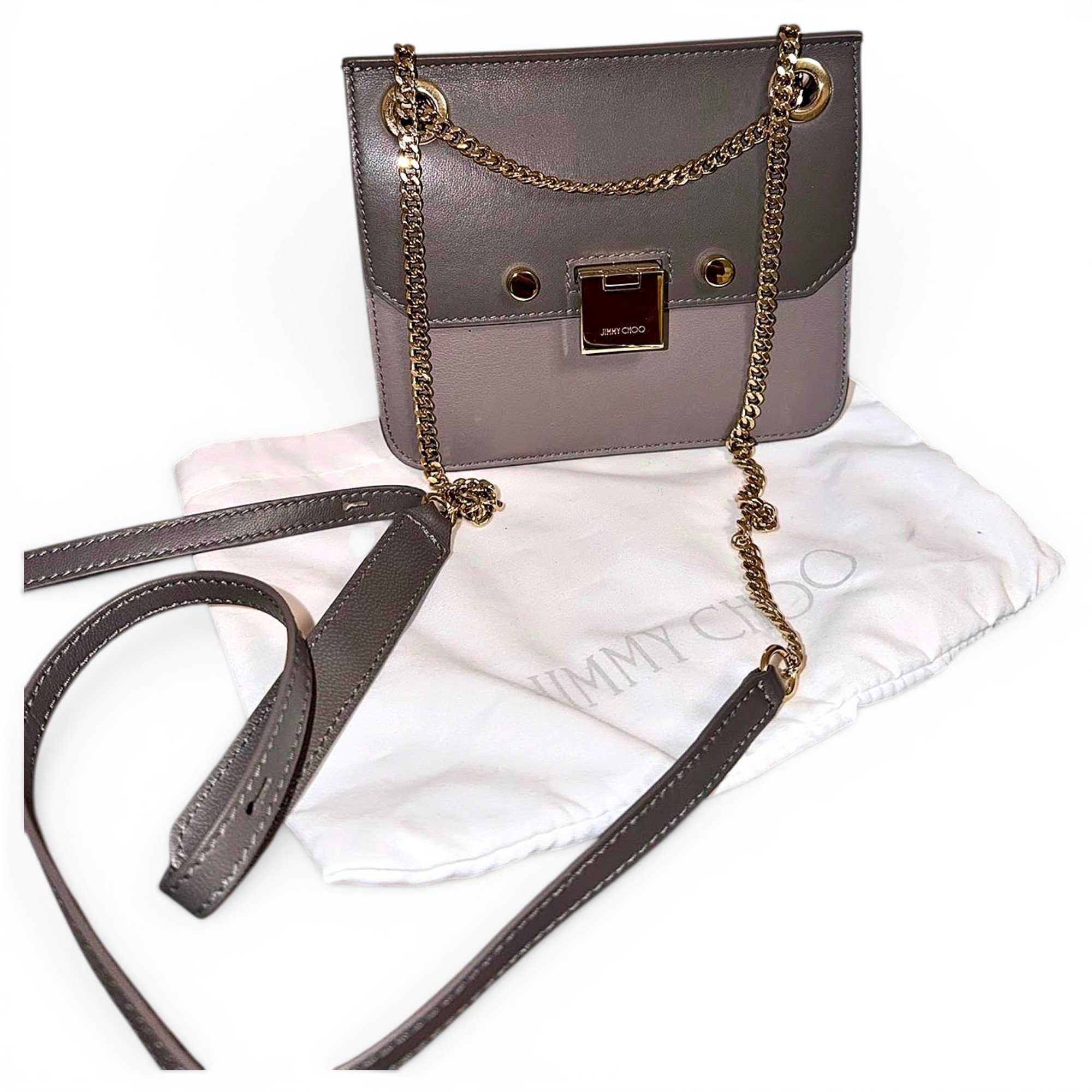 Jimmy Choo Rebel leather crossbody bag