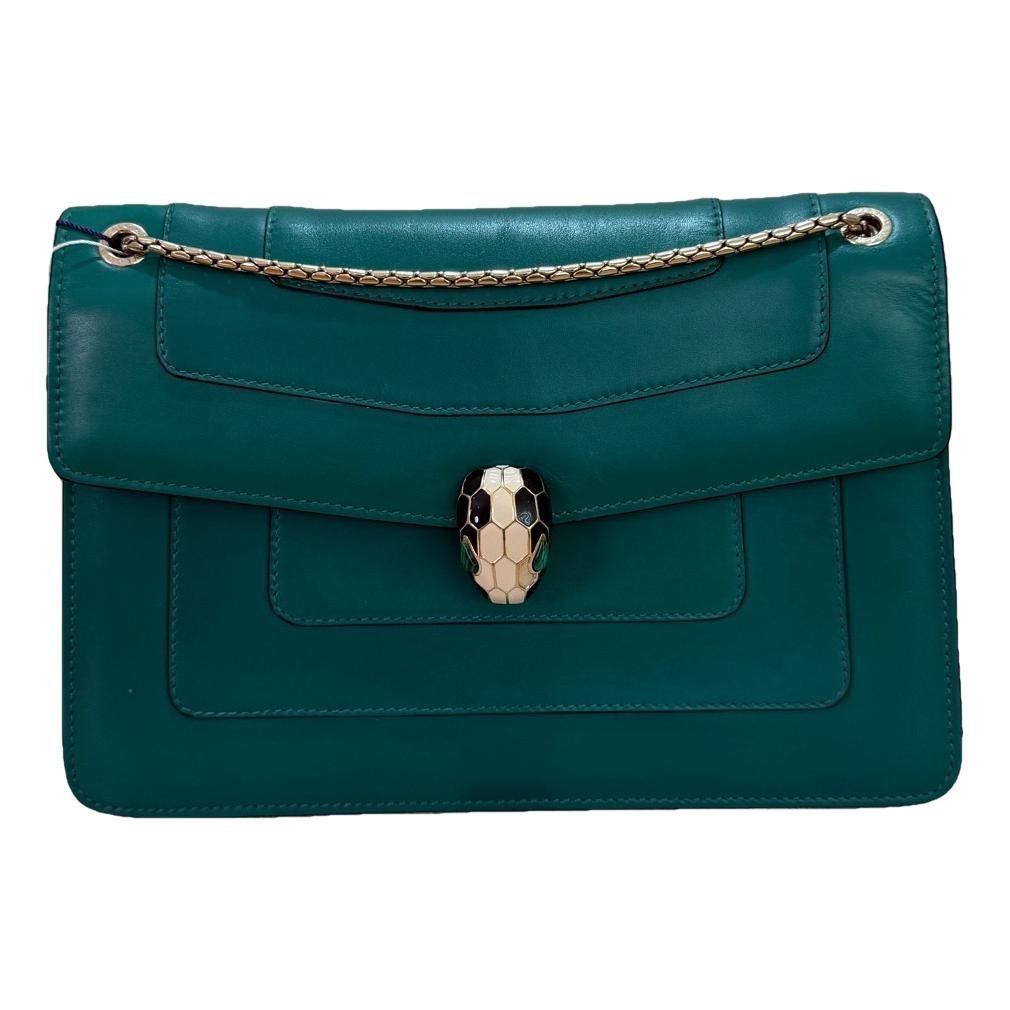 Serpenti leather handbag