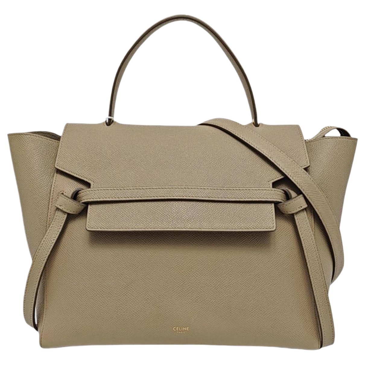 Belt leather handbag