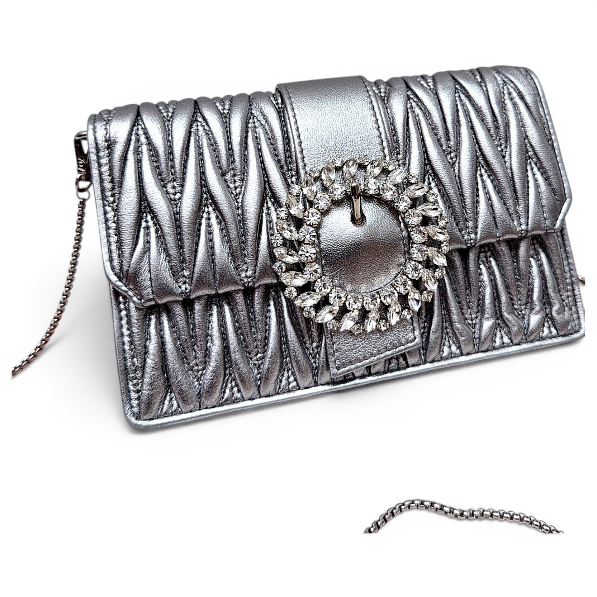 My Miu leather handbag