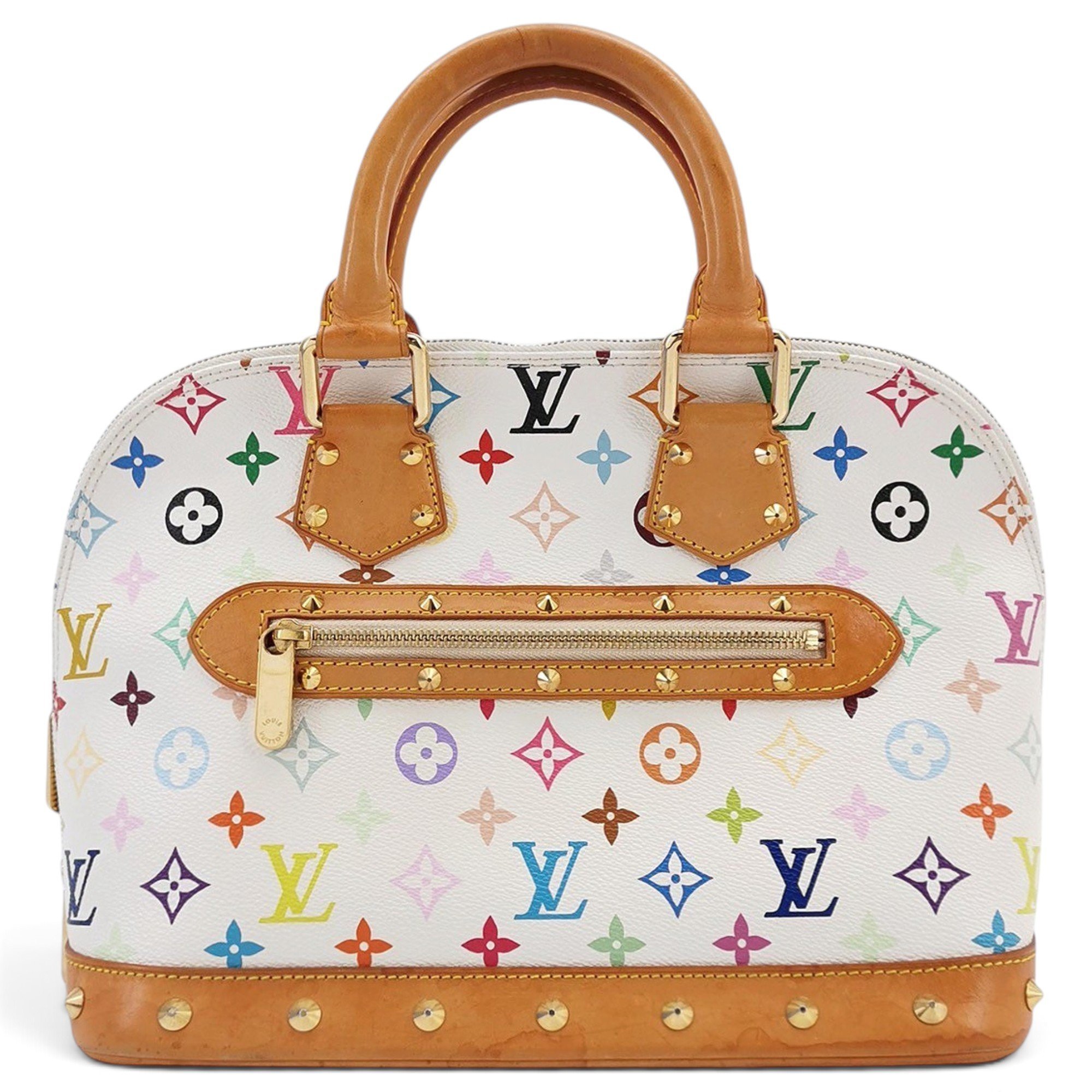 Louis Vuitton Alma leather handbag