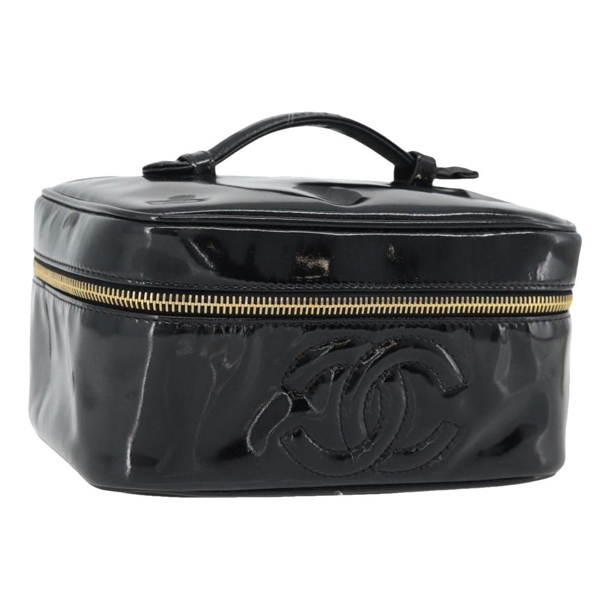 Vanity patent leather handbag