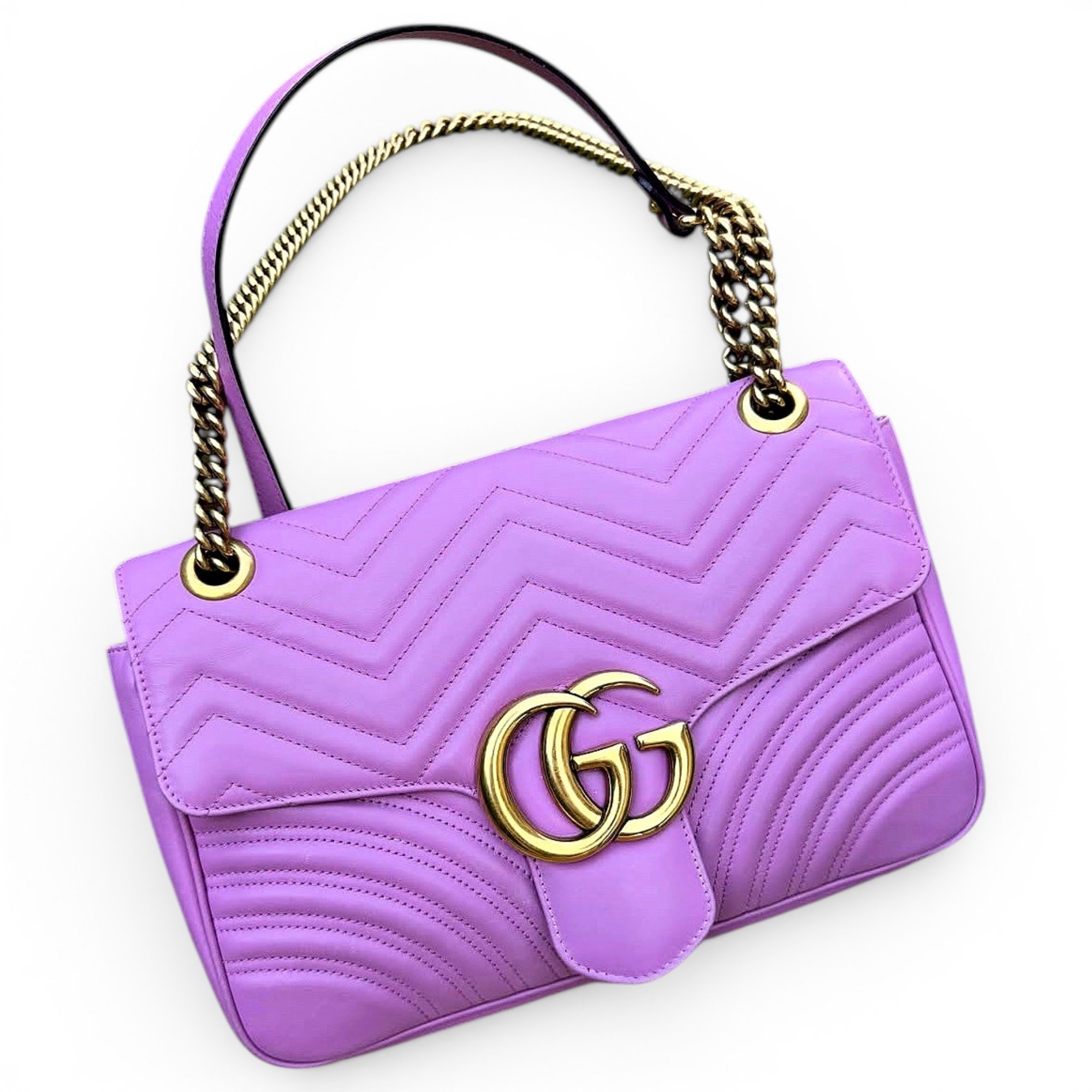 GG Marmont Flap leather crossbody bag