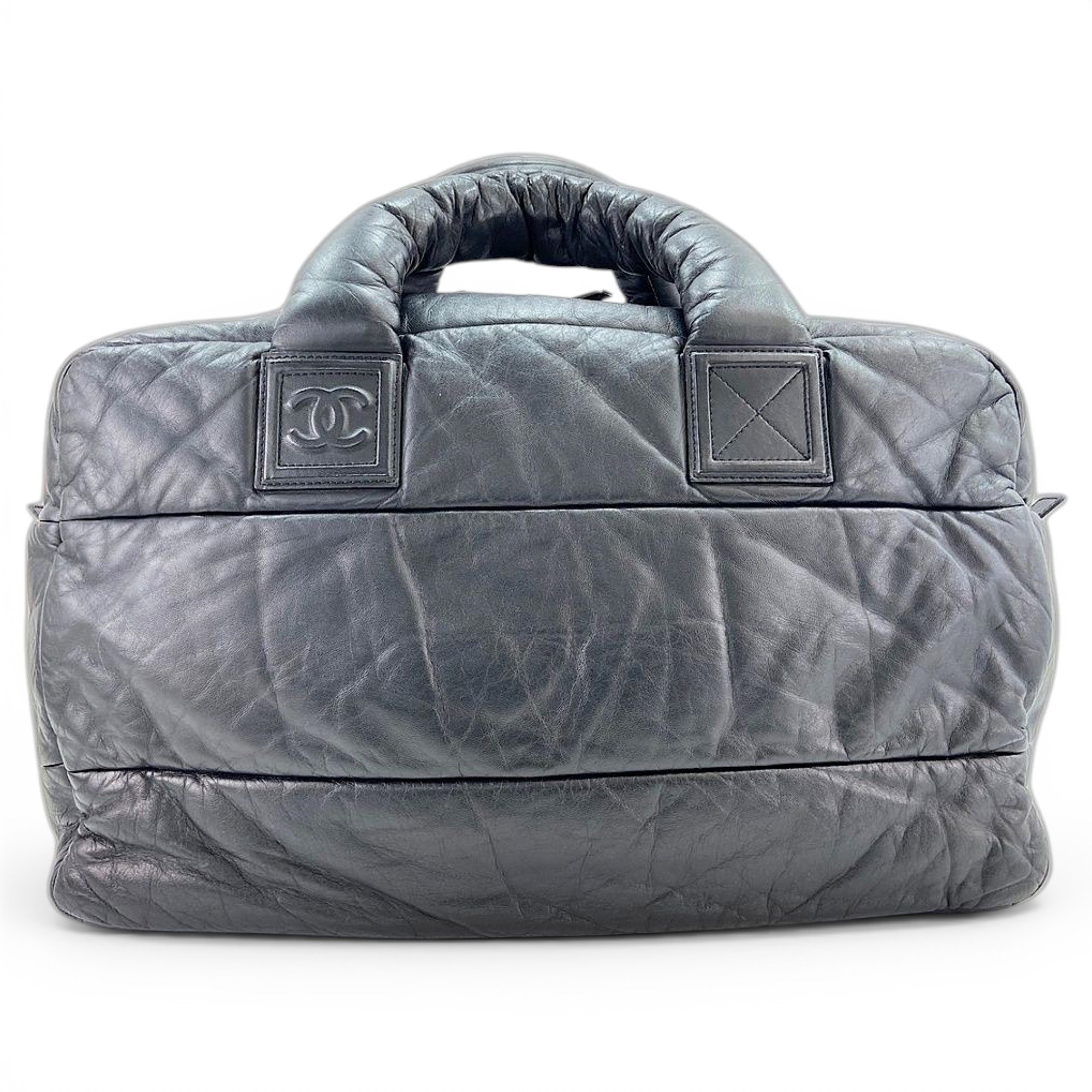 Cocoon leather tote