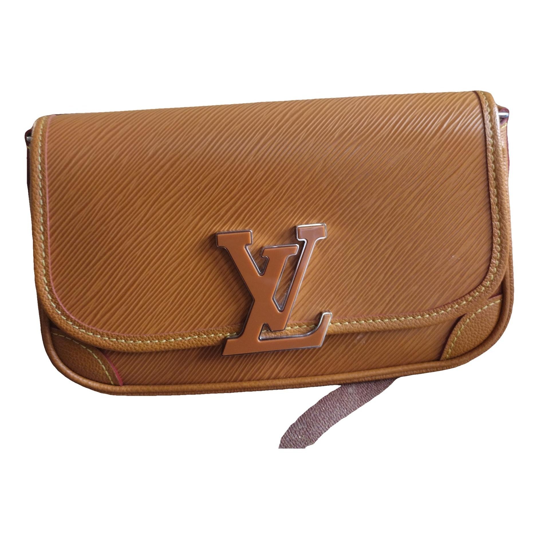 Leather clutch bag