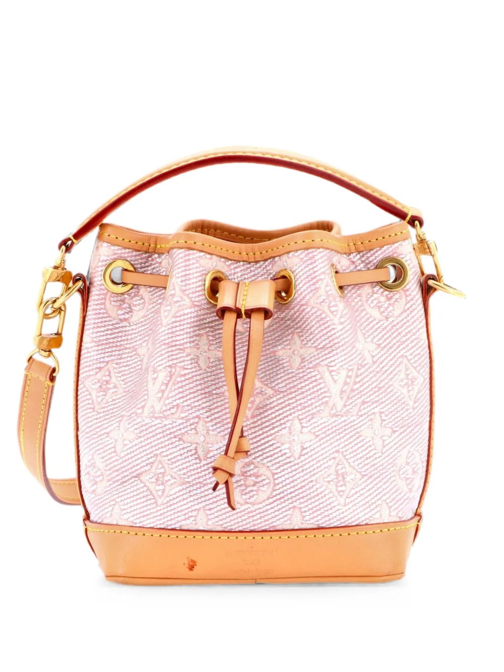Noe NM Handbag Monoglam Jacquard Canvas Nano bucket bag