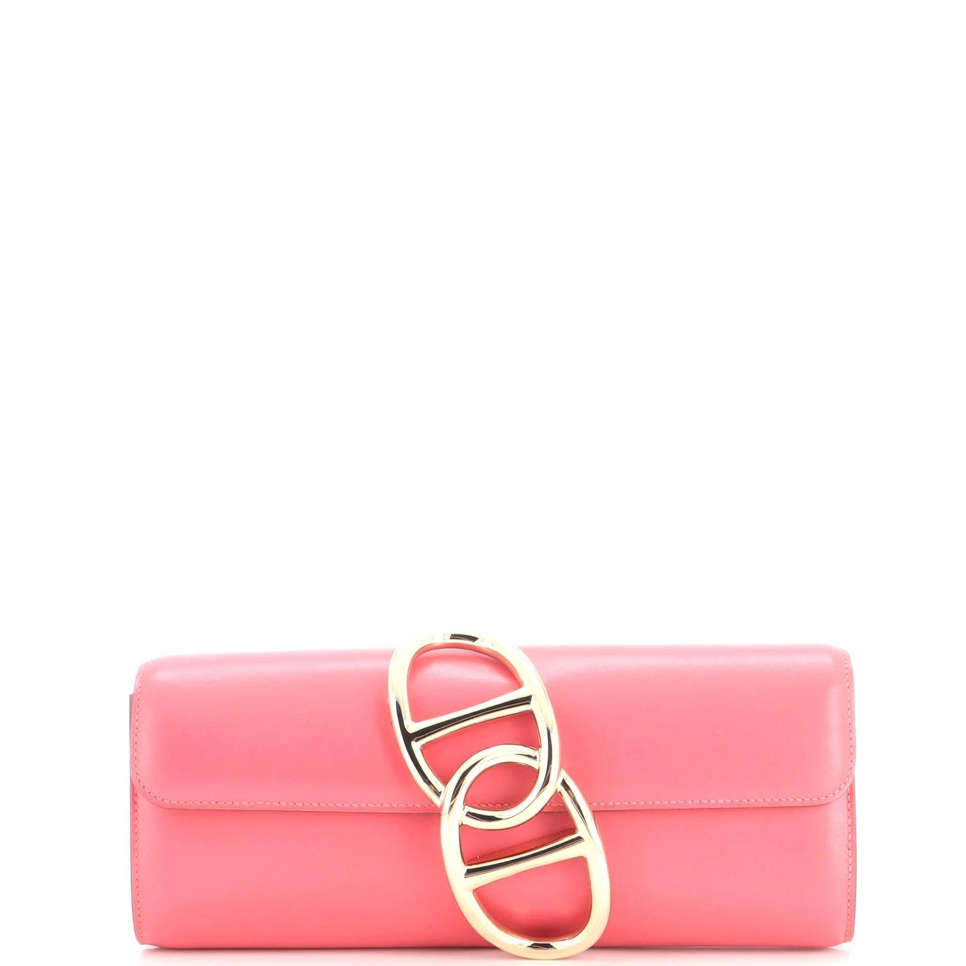 Leather clutch bag
