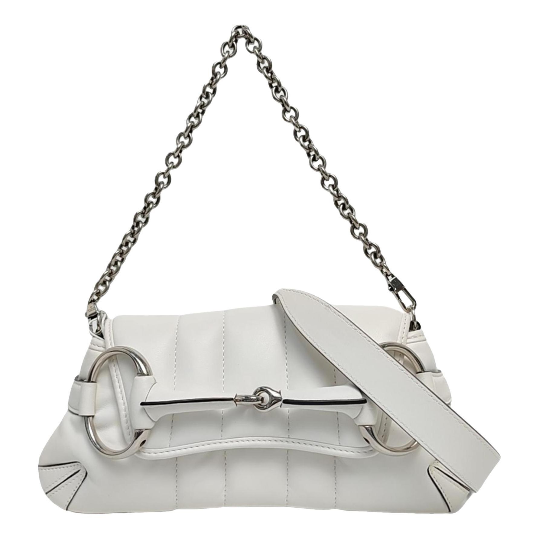 Horsebit Chain leather handbag
