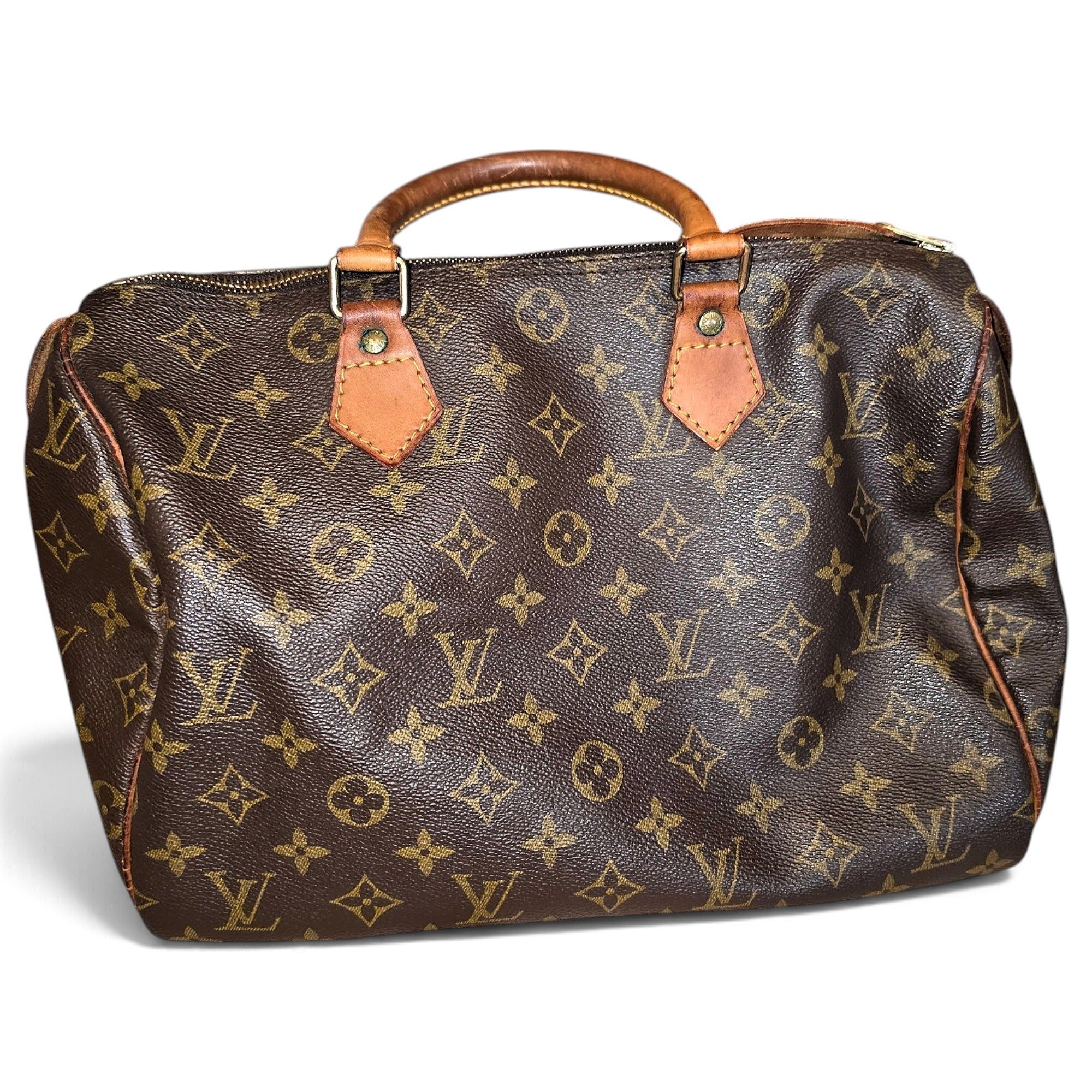 Speedy leather handbag