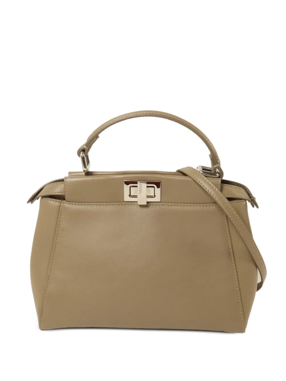 Peekaboo leather shoulder bag